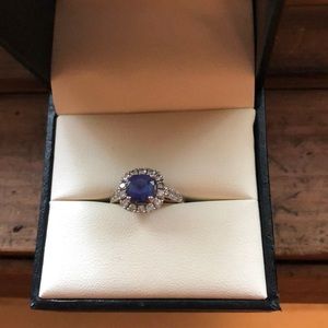 Tanzanite and Diamond Ring